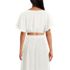 Women's Cotton Gauze Dolman Sleeve Crop Cover Up Top, Back
