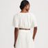 Women's Cotton Gauze Dolman Sleeve Crop Cover Up Top, Back