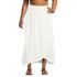 Women's Plus Size Cotton Gauze Maxi Swim Cover-up Skirt, Front