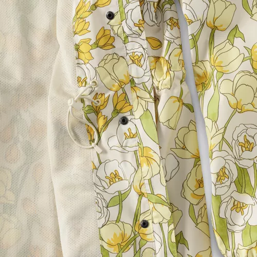 Women's Print Waterproof Hooded Packable Raincoat, alternative image