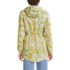 Women's Print Waterproof Hooded Packable Raincoat, Back