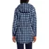 Women's Print Waterproof Hooded Packable Raincoat, Back