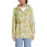Women's Print Waterproof Hooded Packable Raincoat, Front