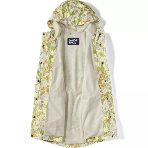 Women's Print Waterproof Hooded Packable Raincoat, alternative image