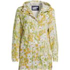 Women's Print Waterproof Hooded Packable Raincoat