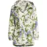 Women's Print Waterproof Hooded Packable Raincoat, Front