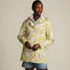 Women's Print Waterproof Hooded Packable Raincoat, Front