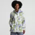Women's Print Waterproof Hooded Packable Raincoat, Front