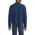 Men's Long Sleeve Textured Cotton Crewneck Sweater, Back