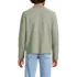 Men's Long Sleeve Textured Cotton Crewneck Sweater, Back