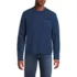 Men's Long Sleeve Textured Cotton Crewneck Sweater, Front