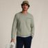 Men's Long Sleeve Textured Cotton Crewneck Sweater, alternative image