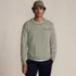 Men's Long Sleeve Textured Cotton Crewneck Sweater, Front