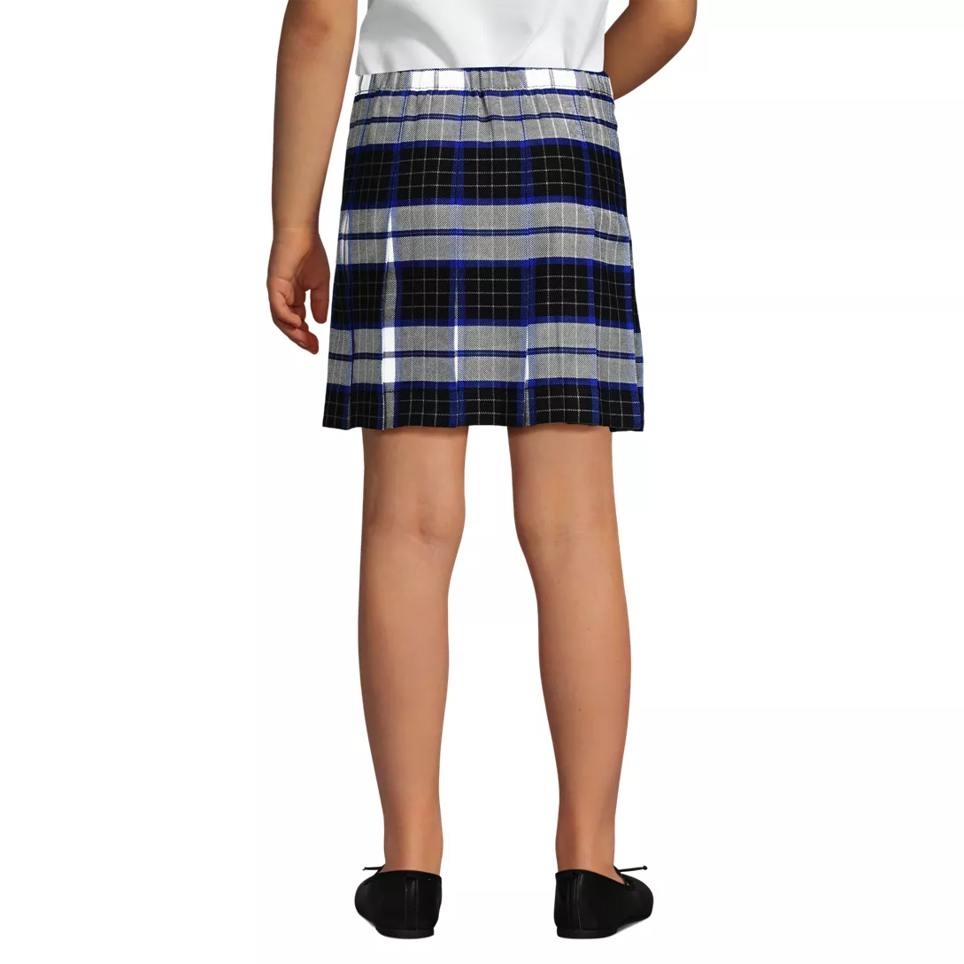 School Uniform Custom Girls Plaid Pleated Skirt Above the Knee