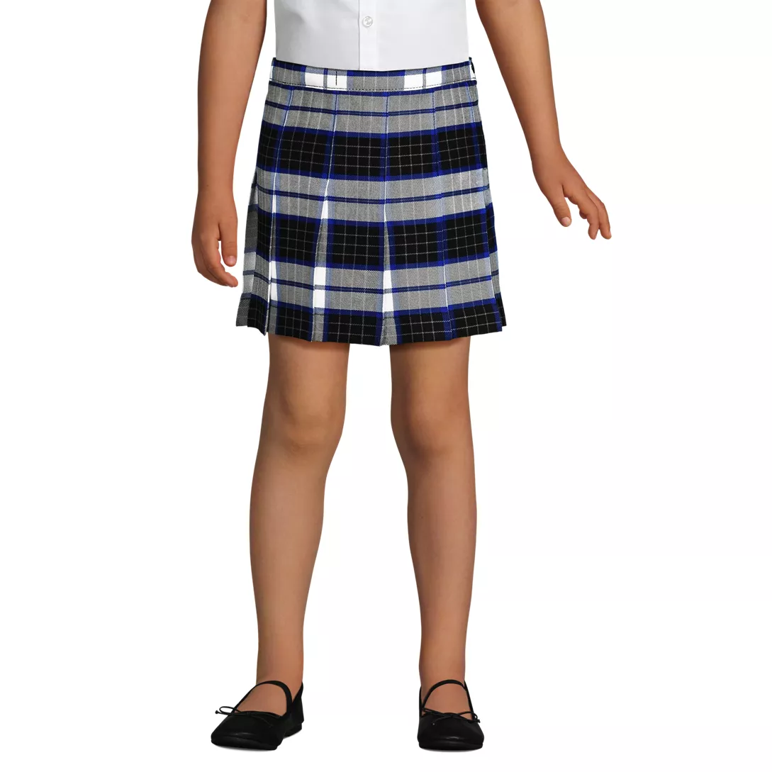 School Uniform Custom Girls Plaid Pleated Skirt Above the Knee