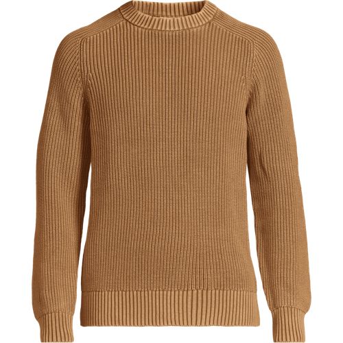Men's Long Sleeve Sunwashed Drifter Sweater | Lands' End
