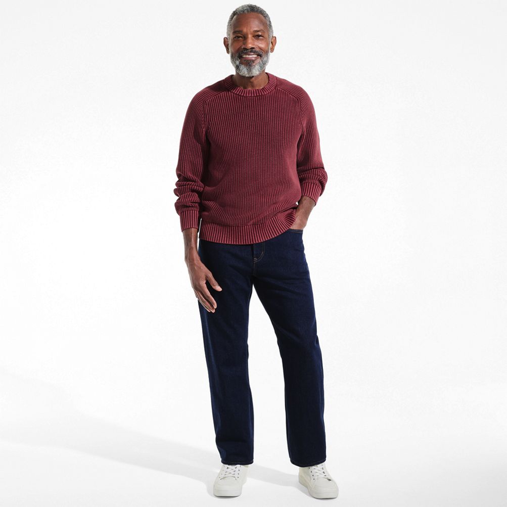 Men's Long Sleeve Sunwashed Drifter Sweater | Lands' End