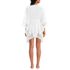 Women's Cotton Eyelet Tie Kimono Cover-Up, Back
