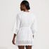 Women's Cotton Eyelet Tie Kimono Cover-Up, Back