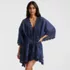 Women's Cotton Eyelet Tie Kimono Cover-Up, Front