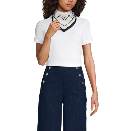  Lands' End Leichter Schal, Damen, Größe:null Regular, Schwarz, Polyester, By Lands' End 