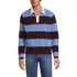 Men's Long Sleeve Cotton Rugby Sweater Polo, Front