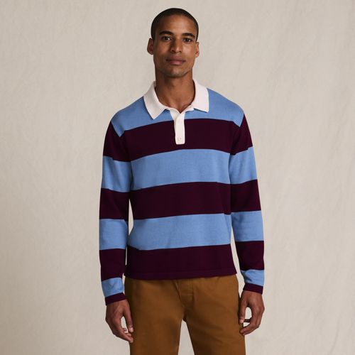 Men's Long Sleeve Cotton Supima Polo Shirt