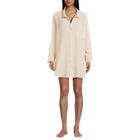 Women's Oversized Gauze Button Front Cover-Up Shirt