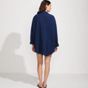 Women's Oversized Gauze Button Front Cover-Up Shirt