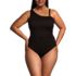 Women's Plus Size Shirred One Shoulder One Piece Swimsuit, alternative image
