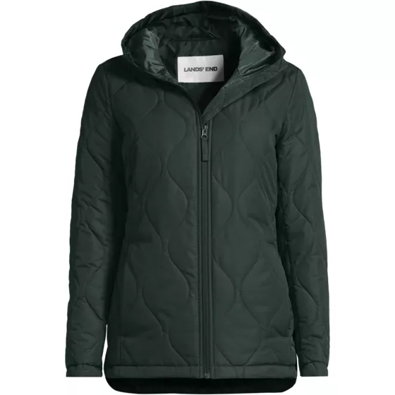 Plus Size FeatherFree Quilted Insulated Jacket - primary