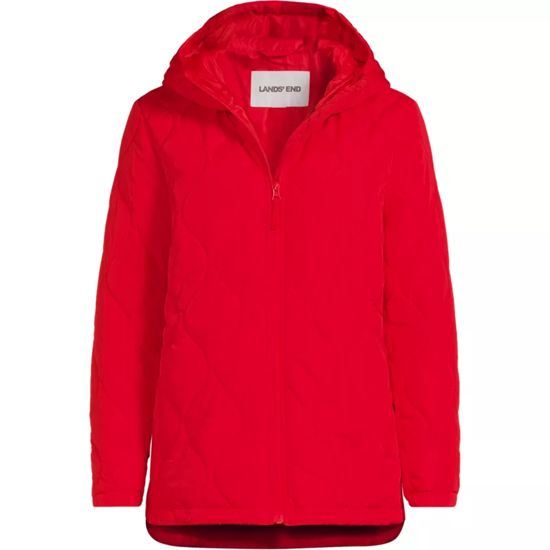 Plus Size FeatherFree Quilted Insulated Jacket, Front