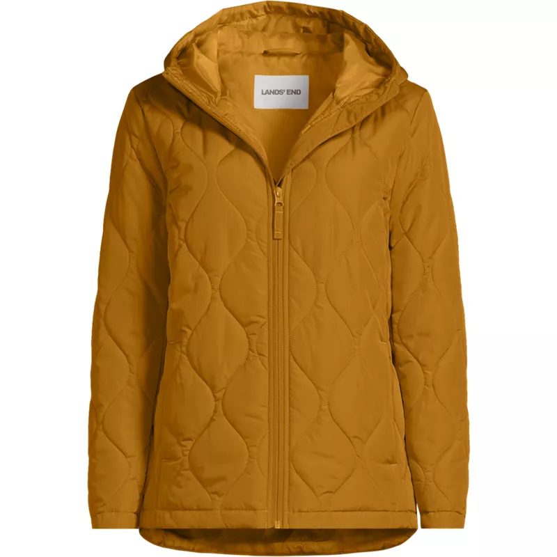 Plus Size FeatherFree Quilted Insulated Jacket, Front