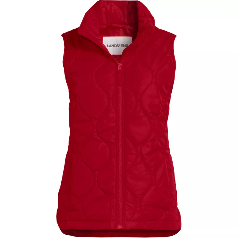 Plus Size FeatherFree Quilted Insulated Vest, Front