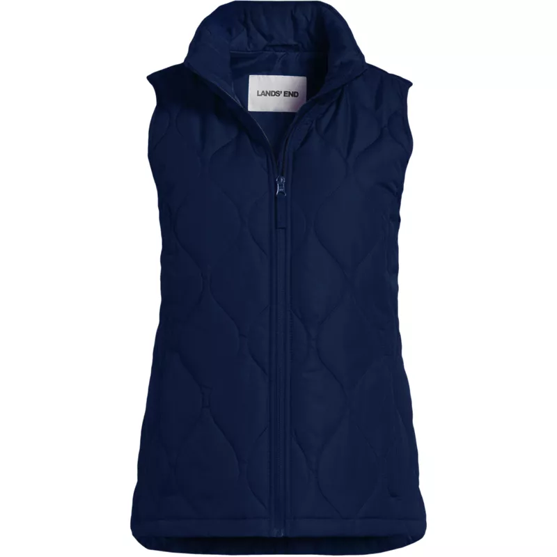 School Uniform FeatherFree Quilted Insulated Vest, Front