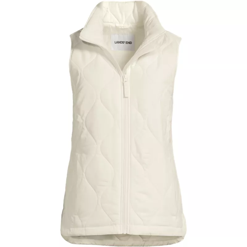 Plus Size FeatherFree Quilted Insulated Vest, Front