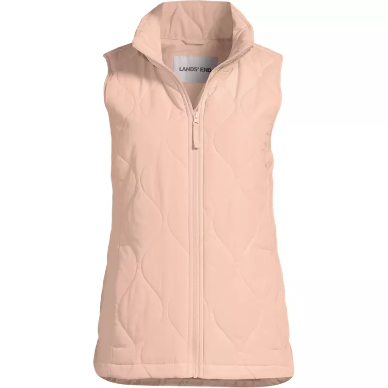 Plus Size FeatherFree Quilted Insulated Vest, Front