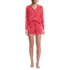 Women's Cooling 3 Piece Pajama Set - Long Sleeve Top Cami and Shorts, alternative image