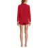 Women's Cooling 3 Piece Pajama Set - Long Sleeve Top Cami and Shorts, Back