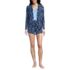 Women's Cooling 3 Piece Pajama Set - Long Sleeve Top Cami and Shorts, Front