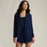 Women's Cooling 3 Piece Pajama Set - Long Sleeve Top Cami and Shorts, Front