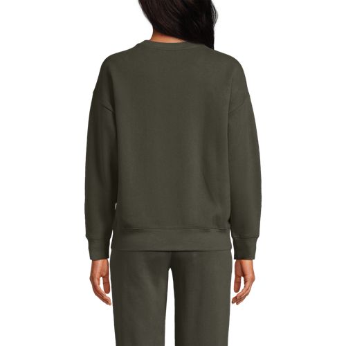 Women's Relaxed Serious Sweats Long Sleeve Crewneck Sweatshirt, Back