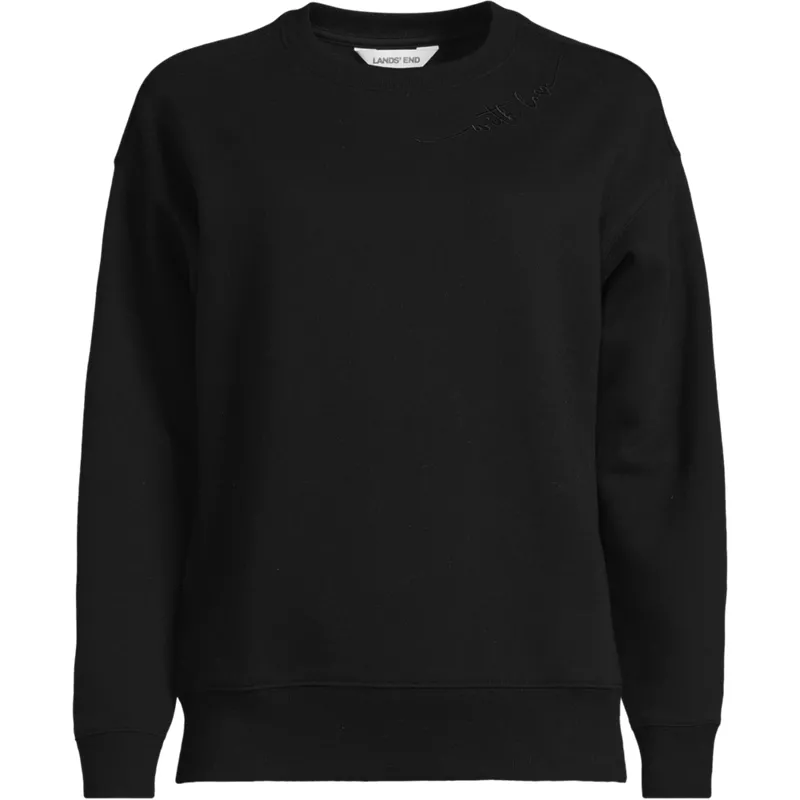 Women's Relaxed Serious Sweats Long Sleeve Crewneck Sweatshirt, Front