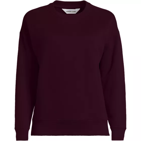 Women's Plus Size Relaxed Serious Sweats Long Sleeve Crewneck Sweatshirt - primary