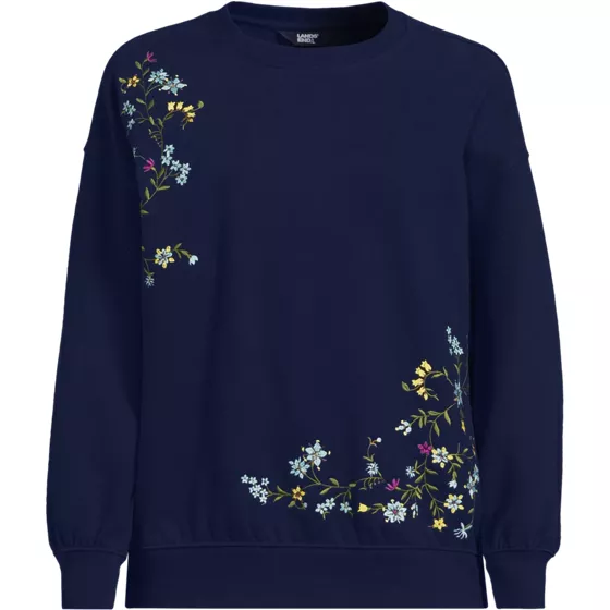 Women's Relaxed Serious Sweats Long Sleeve Crewneck Sweatshirt - primary