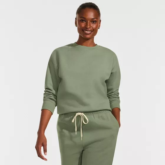 Women's Relaxed Serious Sweats Long Sleeve Crewneck Sweatshirt - primary
