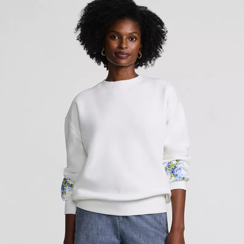 Women's Relaxed Serious Sweats Long Sleeve Crewneck Sweatshirt, alternative image
