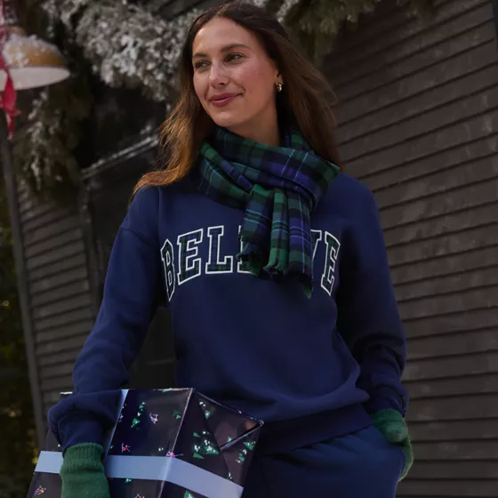 Women's Relaxed Serious Sweats Long Sleeve Crewneck Sweatshirt - primary
