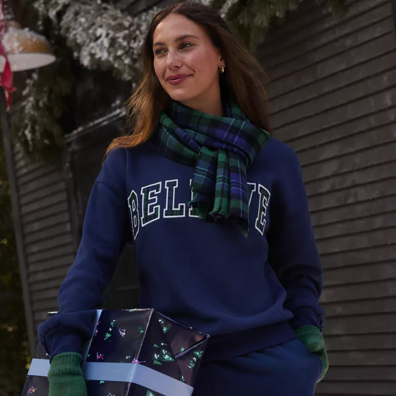 Women's Relaxed Serious Sweats Long Sleeve Crewneck Sweatshirt, alternative image