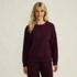 Women's Serious Sweats Oversized Long Sleeve Crew Neck Sweatshirt, Front